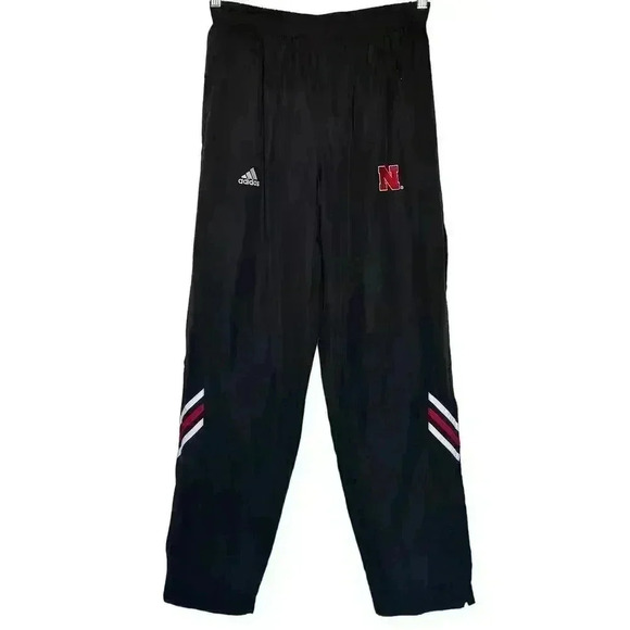 ADIDAS Men’s Small Climalite Track Pants Nebraska Cornhuskers Logo - Picture 1 of 7